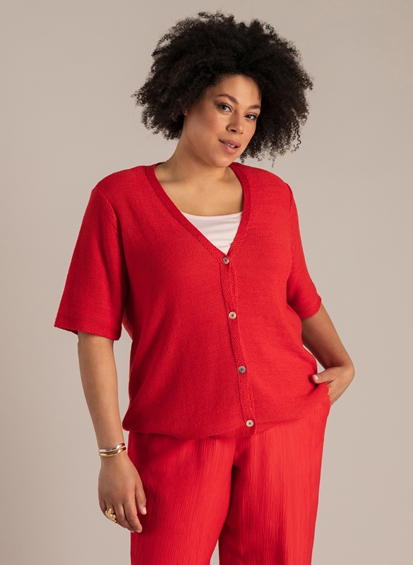 Strickjacke kurzarm Strickjacke kurzarm