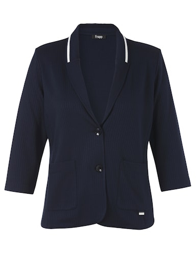 Jersey-Blazer mit feinen Streifen