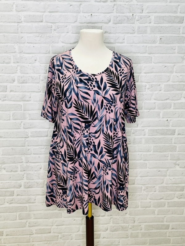 Long-Shirt kurzarm A-Linie