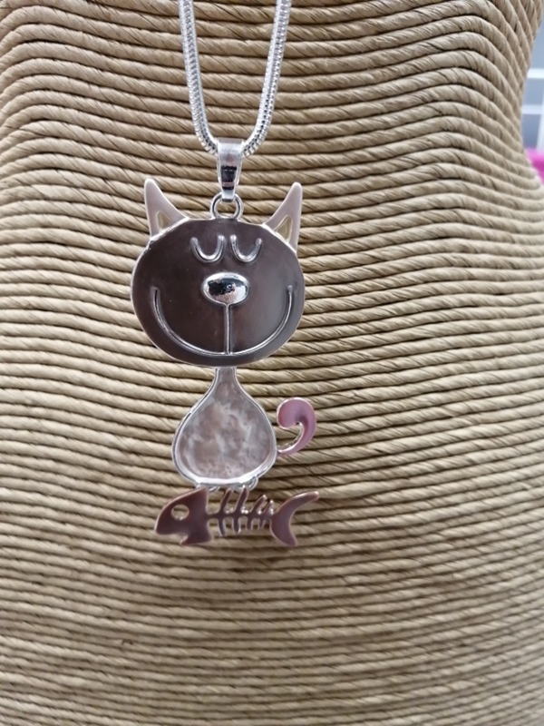 Kette Katze + Fisch