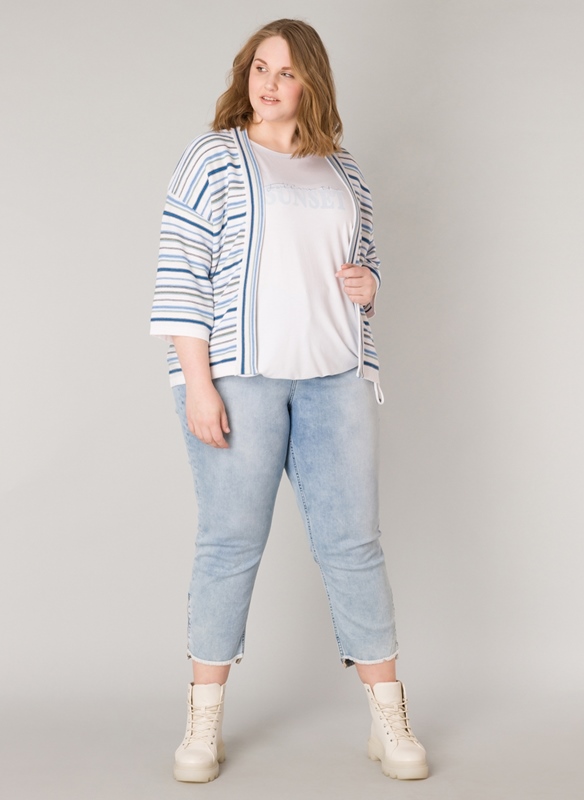 Se Strickjacke mit Streifen