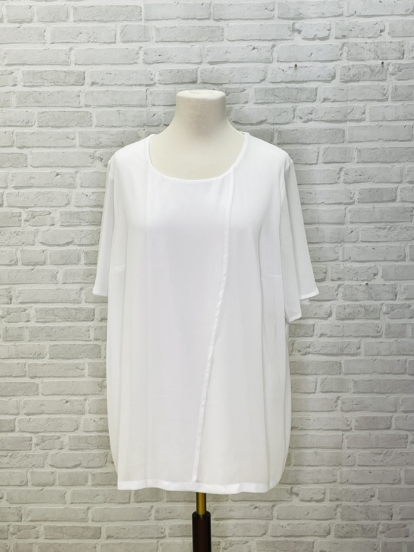 Shirt kurzarm mit Chiffon