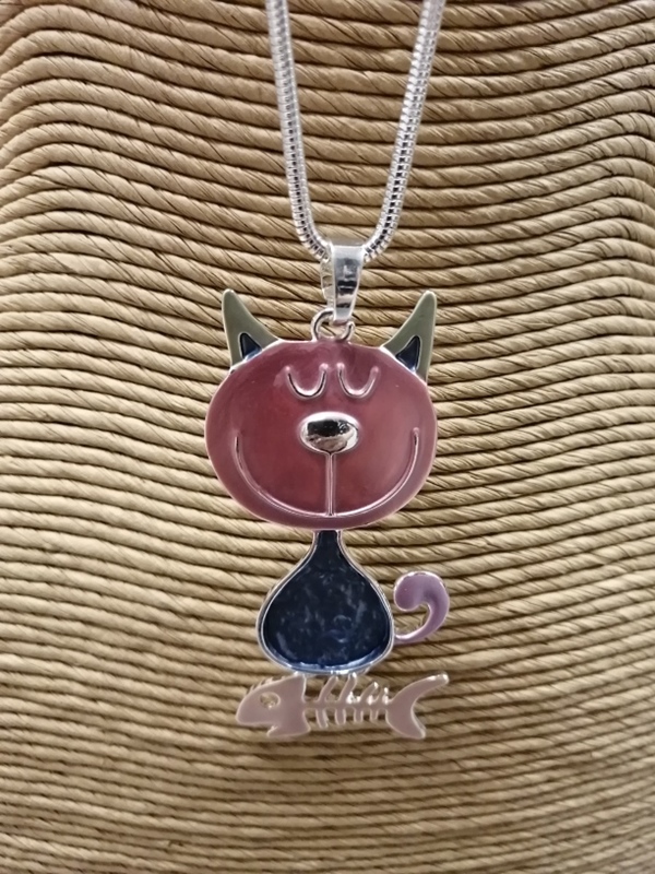 Kette Katze + Fisch