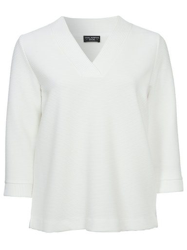 Sweatshirt V-Ausschnitt 3/4 Arm