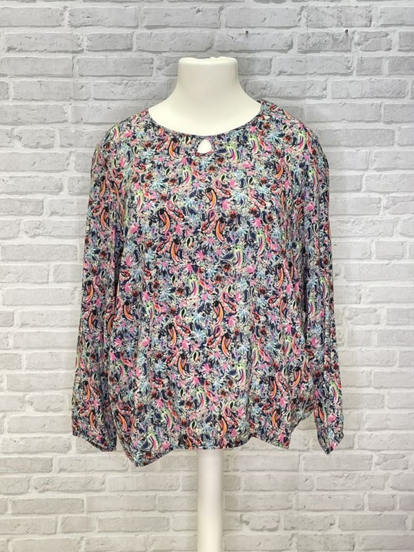 Schlupf-Bluse langarm Paisely