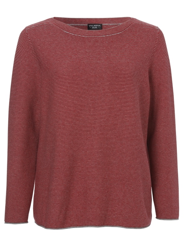 Pullover U-Boot-Ausschnitt Ringelmuster