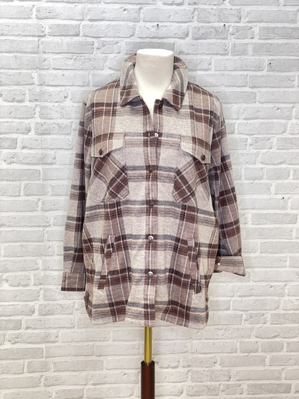 Rustikale Karo-Bluse / Jacke