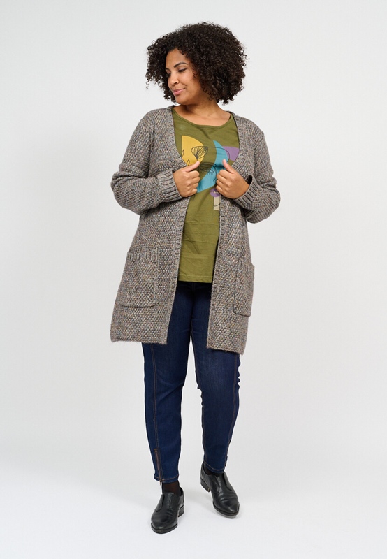 Strick-Cardigan multicolor