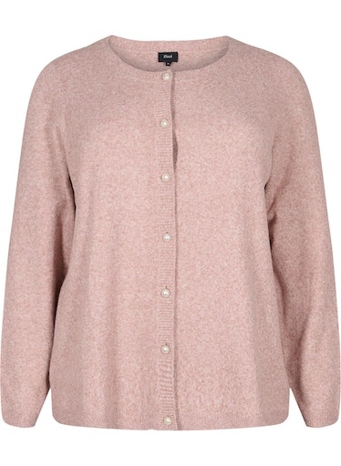 Strickjacke mit Perlenknpfen