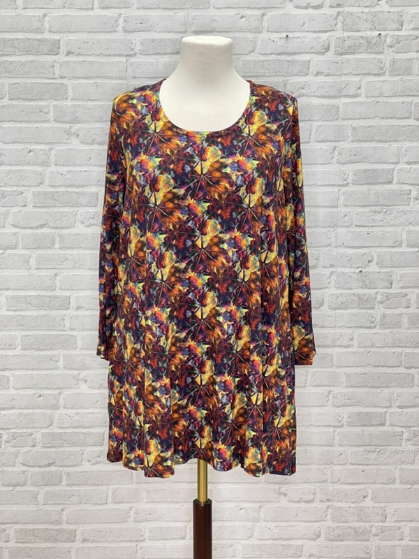 Tunika-Shirt langarm A-Linie