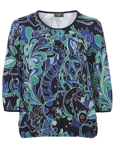 Rundhalsshirt mit 3/4 Arm