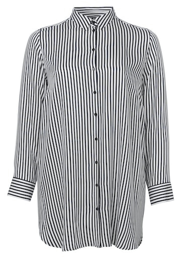 Longbluse mit Streifen langarm