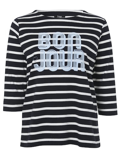 3/4 Arm Ringelshirt "Bon Jour"