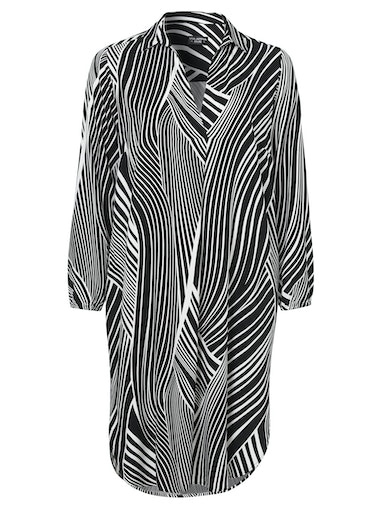 Langes Kleid im Tunika-Style langarm