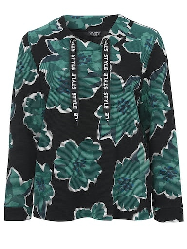 Rippsweatshirt mit tollem Muster