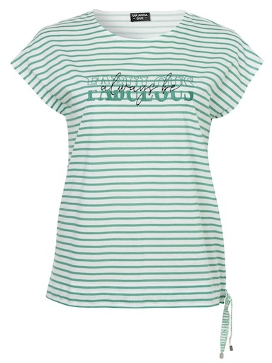 T-Shirt "fabulous" kurzarm gestreift