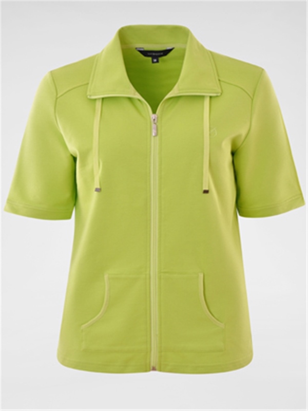 Sweat Jacke kurzarm