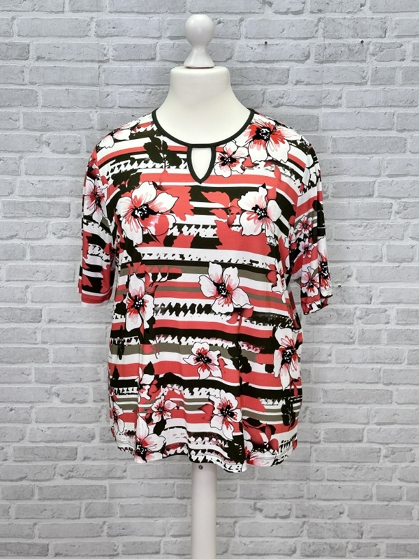 Shirt kurzarm mit Blumen