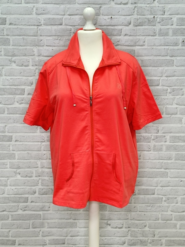 Sweat Jacke kurzarm