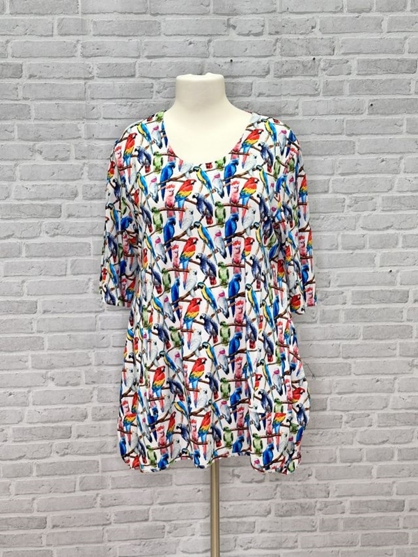 Tunika-Shirt A-Line kurzarm