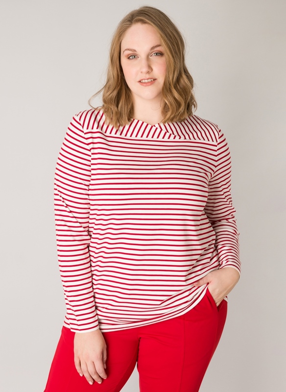 Langarmshirt geringelt