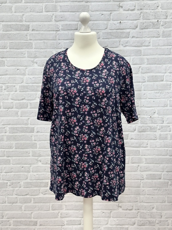 Blumen-Shirt kurzarm