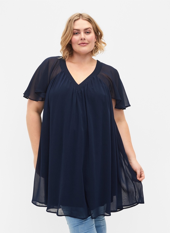 Chiffon-Kleid kurz