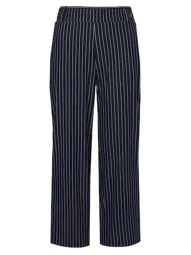 Weit geschnittene Streifenhose / Culotte