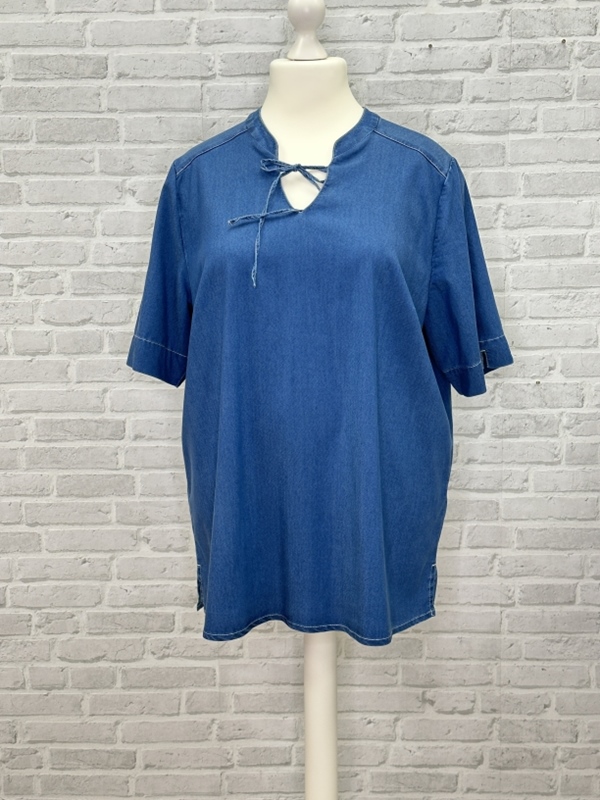 Denim Tunika-Bluse