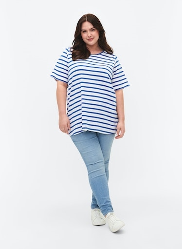 T-Shirt Streifen kurzer Arm