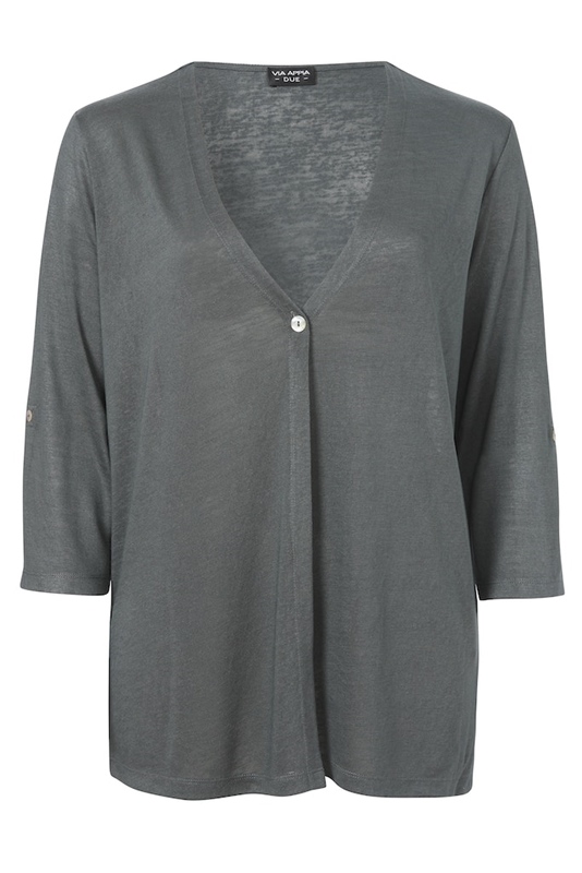 Feiner Cardigan mit Knopf