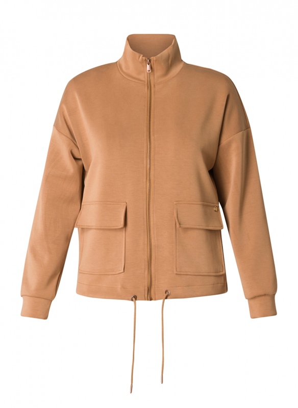 Sweat-Jacke mit Taschen