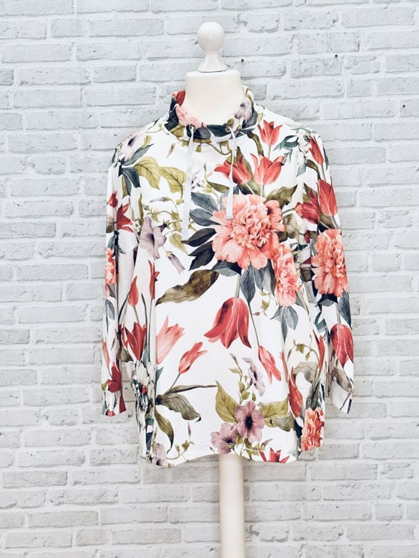 Sweatshirt mit Bltenmuster