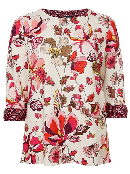 Sweatshirt Rundhals 3/4 Arm