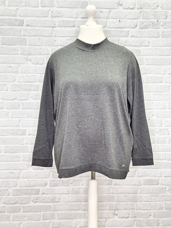 Shirt langarm Stehkragen
