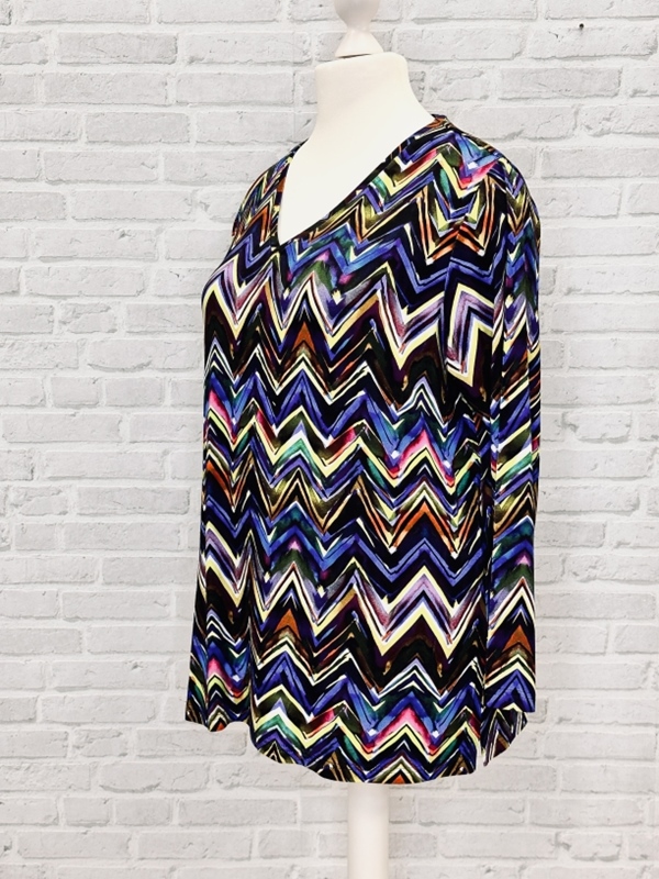 Shirt mit V-Ausschnitt langarm