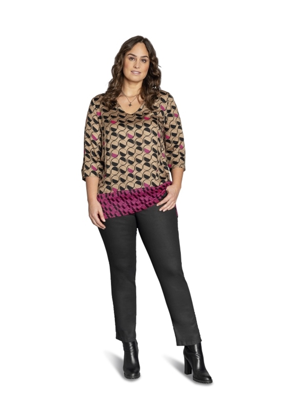 Tunika-Bluse mit 3/4 Arm