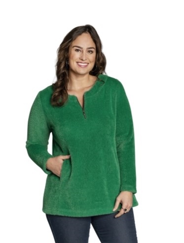 Kuschelpullover mit Reiverschluss