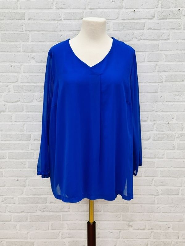 Edle Chiffon-Bluse langarm