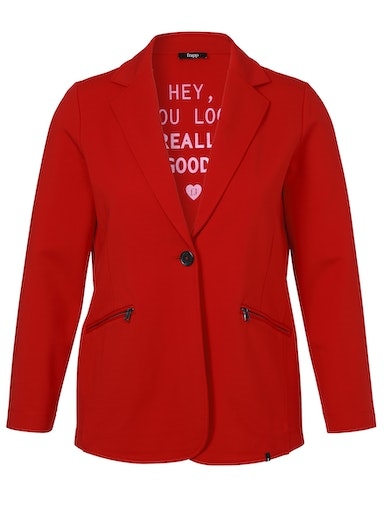 Jersey-Blazer mit Taschen