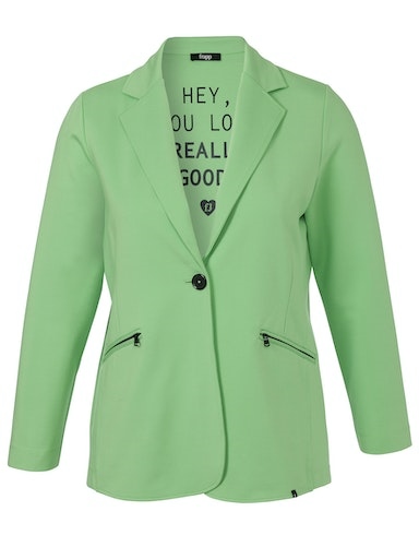 Jersey-Blazer mit Taschen