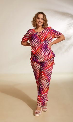 Schlupfbluse kurzarm