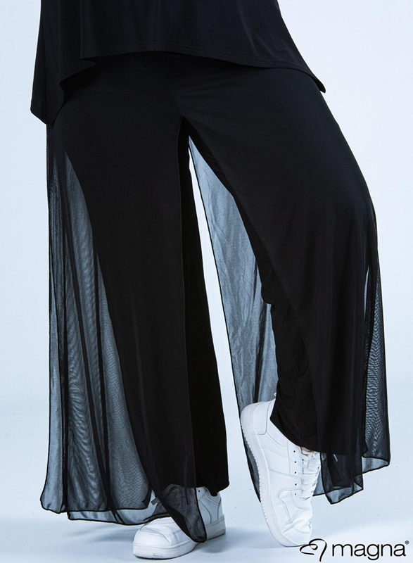 Palazzo-Hose mit Chiffon