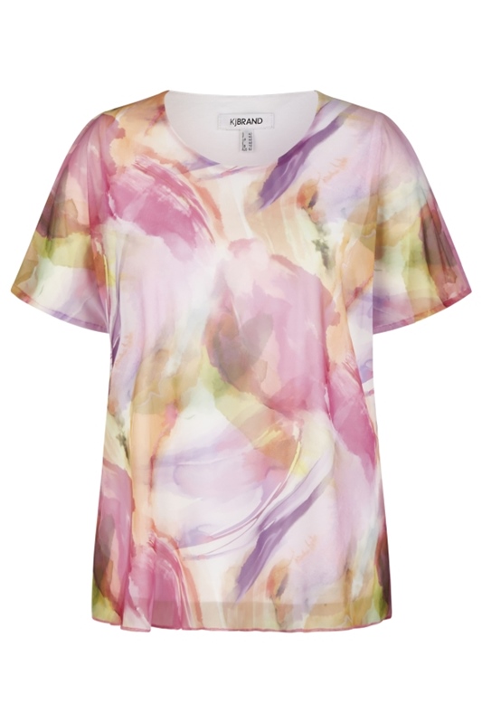 Edles Mesh-Shirt kurzarm