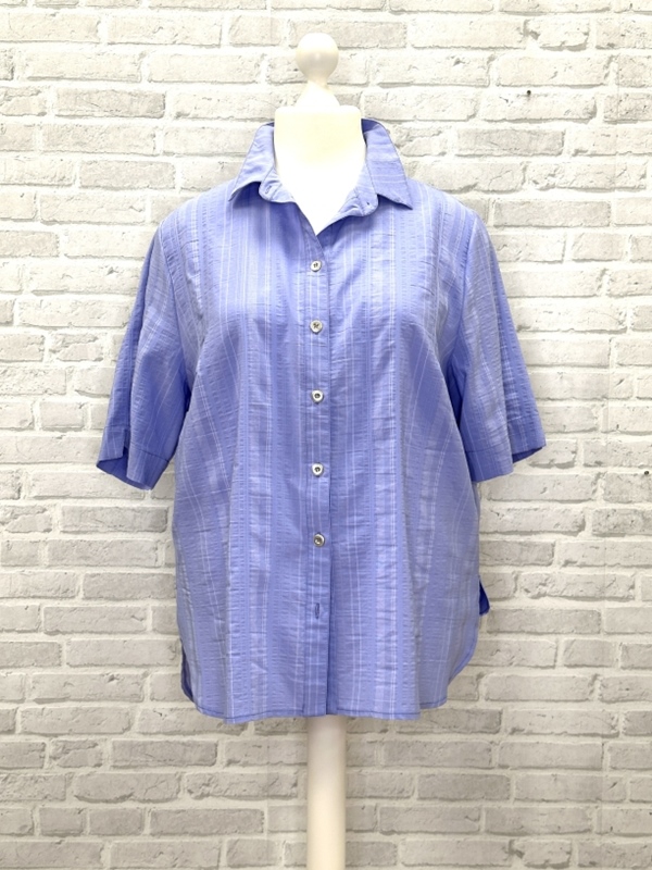 Wash&Go Bluse kurzarm