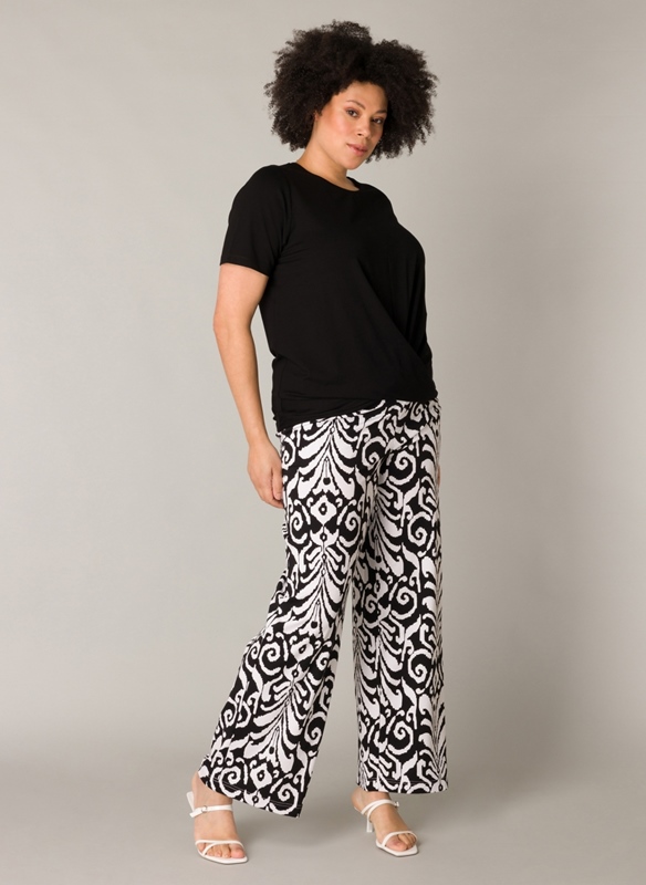 Palazzohose gemustert