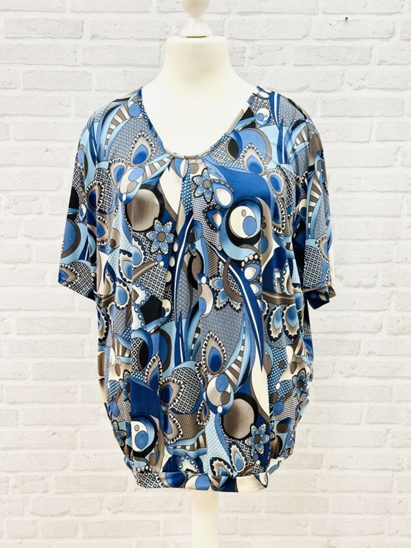 Shirt kurzarm blue