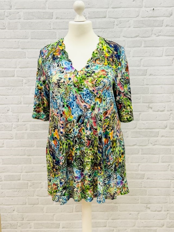 Tunika-Shirt kurzarm A-Linie Greenland