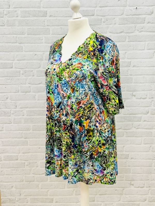 Tunika-Shirt kurzarm A-Linie Greenland