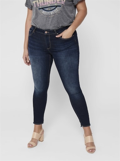 Ankle Skinny Jeans mit Fransen Willy